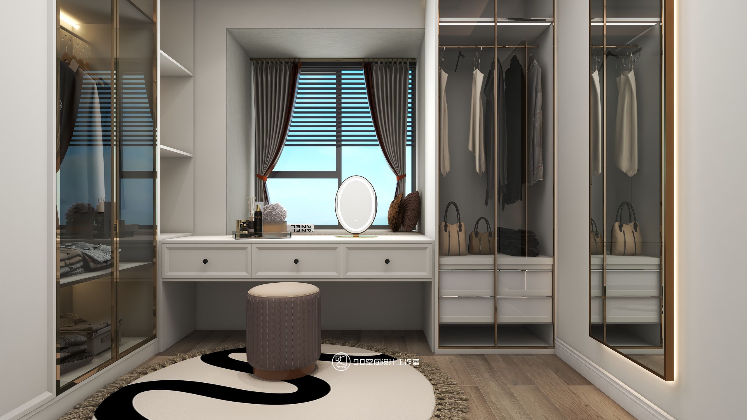 125㎡法式风,寻找家中氛围感丨90空间设计-39