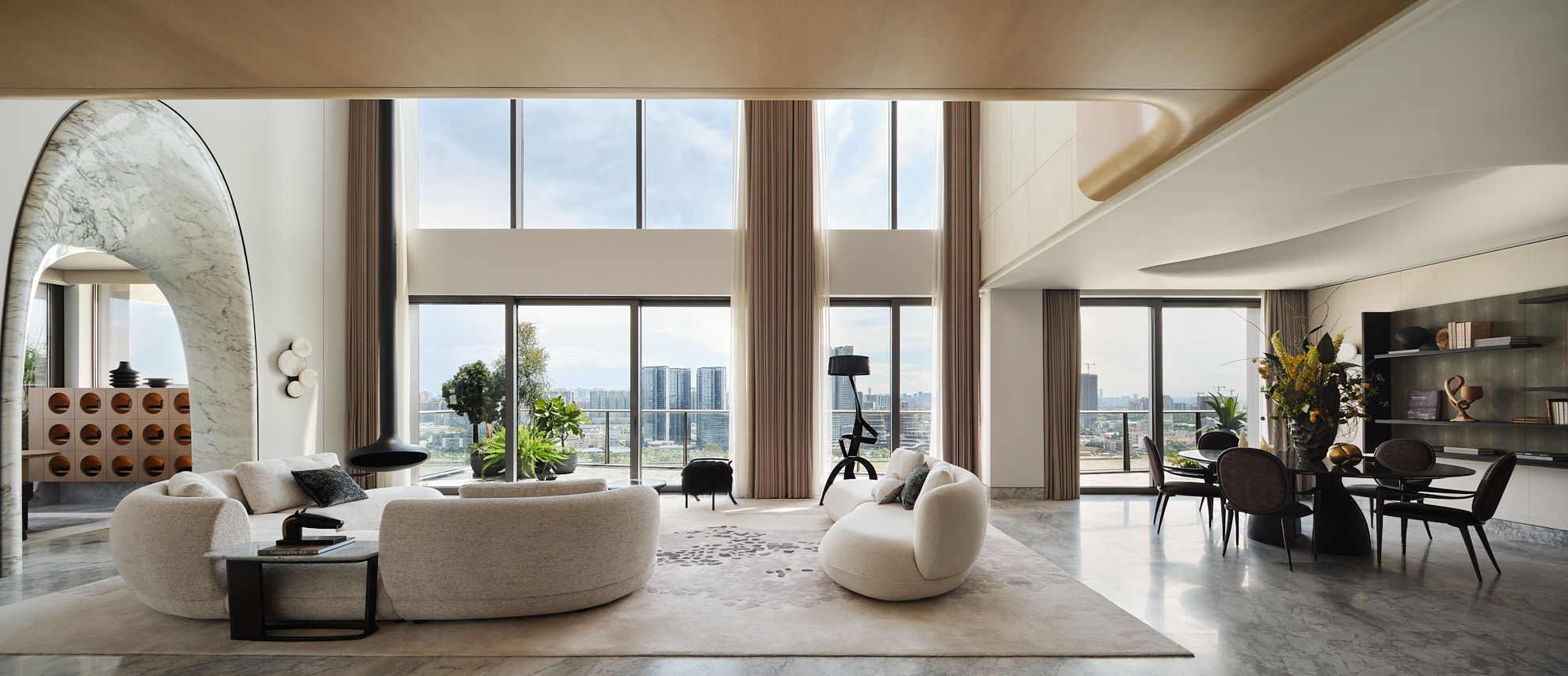 霍英东集团南天名苑复式丨中国广州丨硬装WJID维几设计,软装OPS观致设计-8