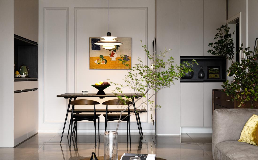 北欧复古混搭两居-35