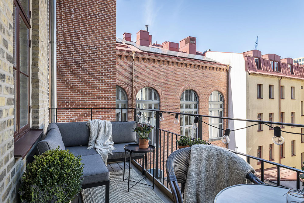 哥德堡 92 平米简约公寓，蓝调卧室引人入胜-19