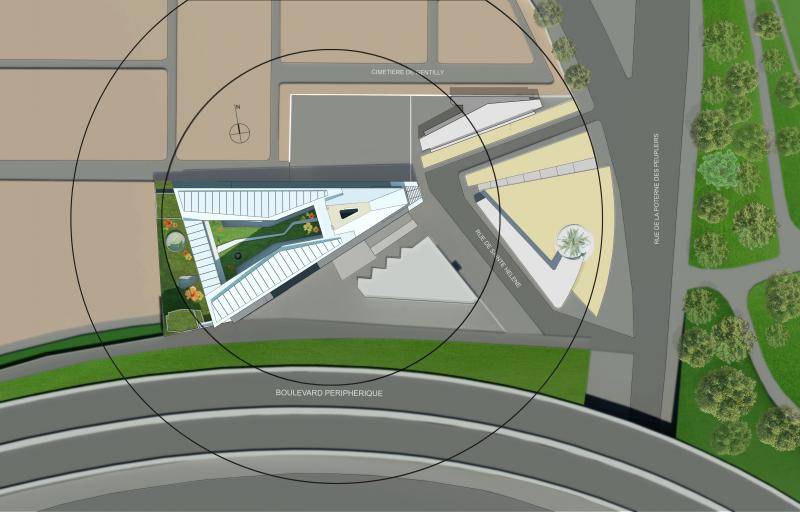 杨树门廊（注：POTERNE有便门、小门、边门等意思，DES PEUPLIERS是杨树的，这里结合常见表达意译为杨树门廊 ） 丨FRÉDÉRIC BOREL ARCHITECTE-6