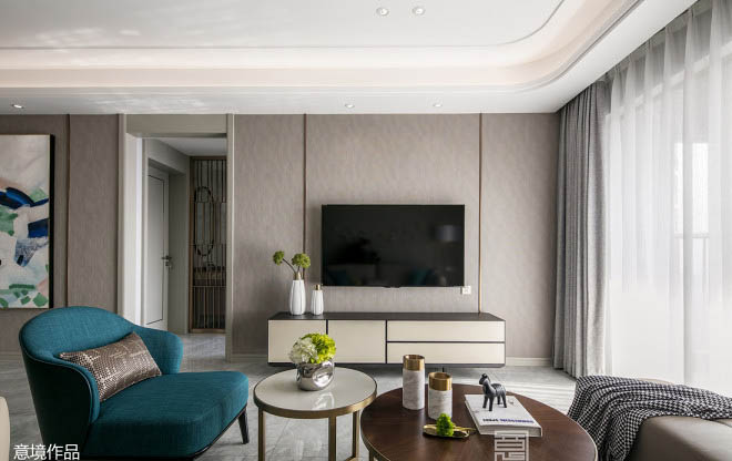 115㎡现代轻奢住宅  意境设计-27