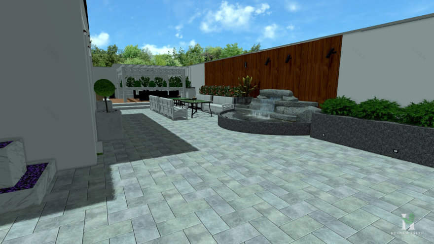 中型别墅(景观)丨Hesham Saleh-45