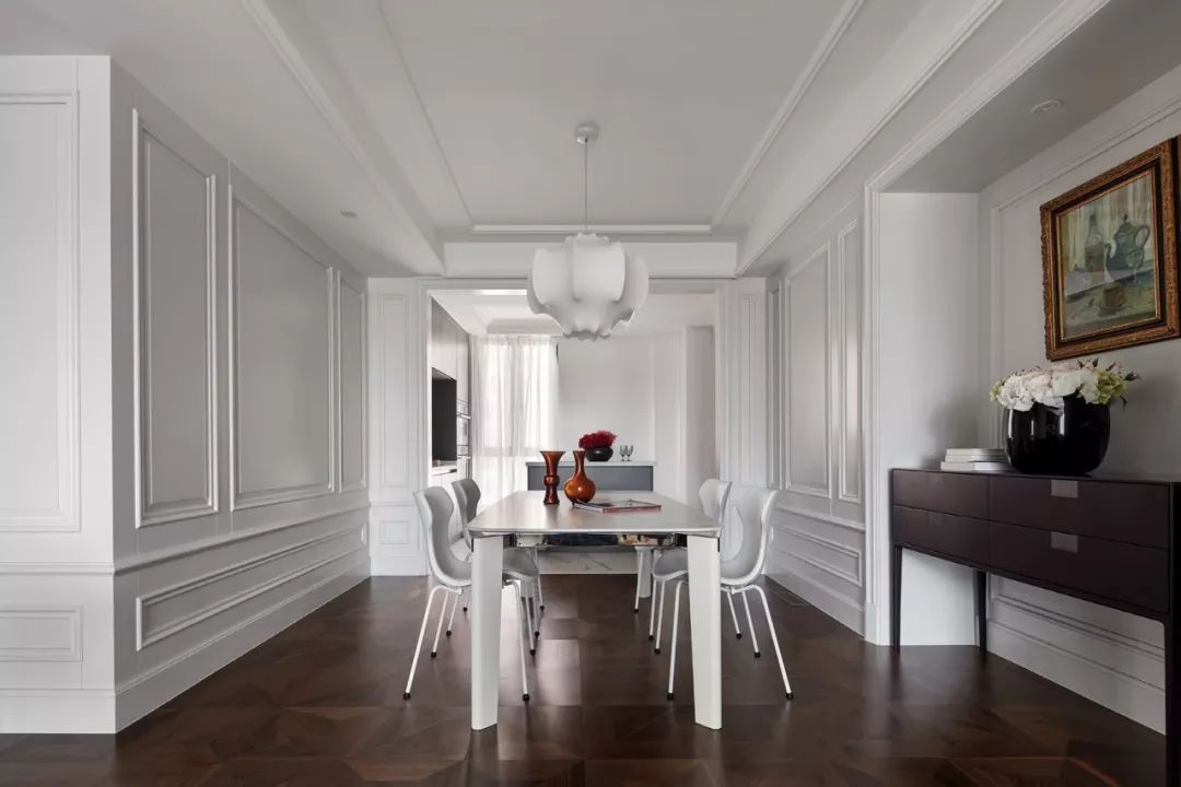 宁波 260㎡高雅轻奢风美墅,珍珠白++ 木作棕超凡脱俗高级感-17