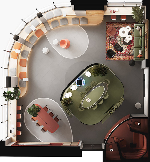 IT 公司多功能办公空间设计项目丨俄罗斯圣彼得堡丨Архитектурное бюро ZARYA-17