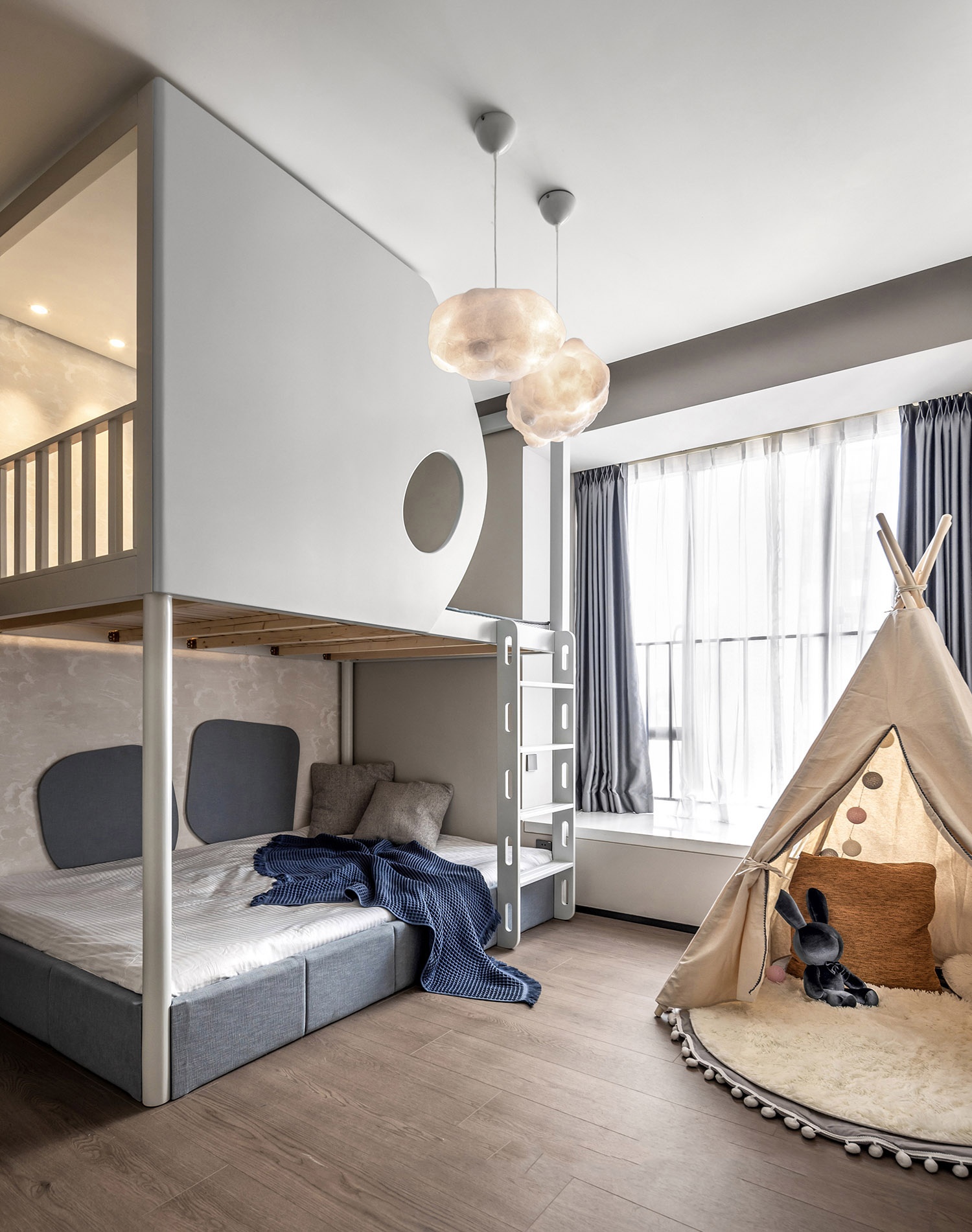 【红柏设计】191㎡  深圳润府三期 现代精致简约的高级黑遇上极简白-10