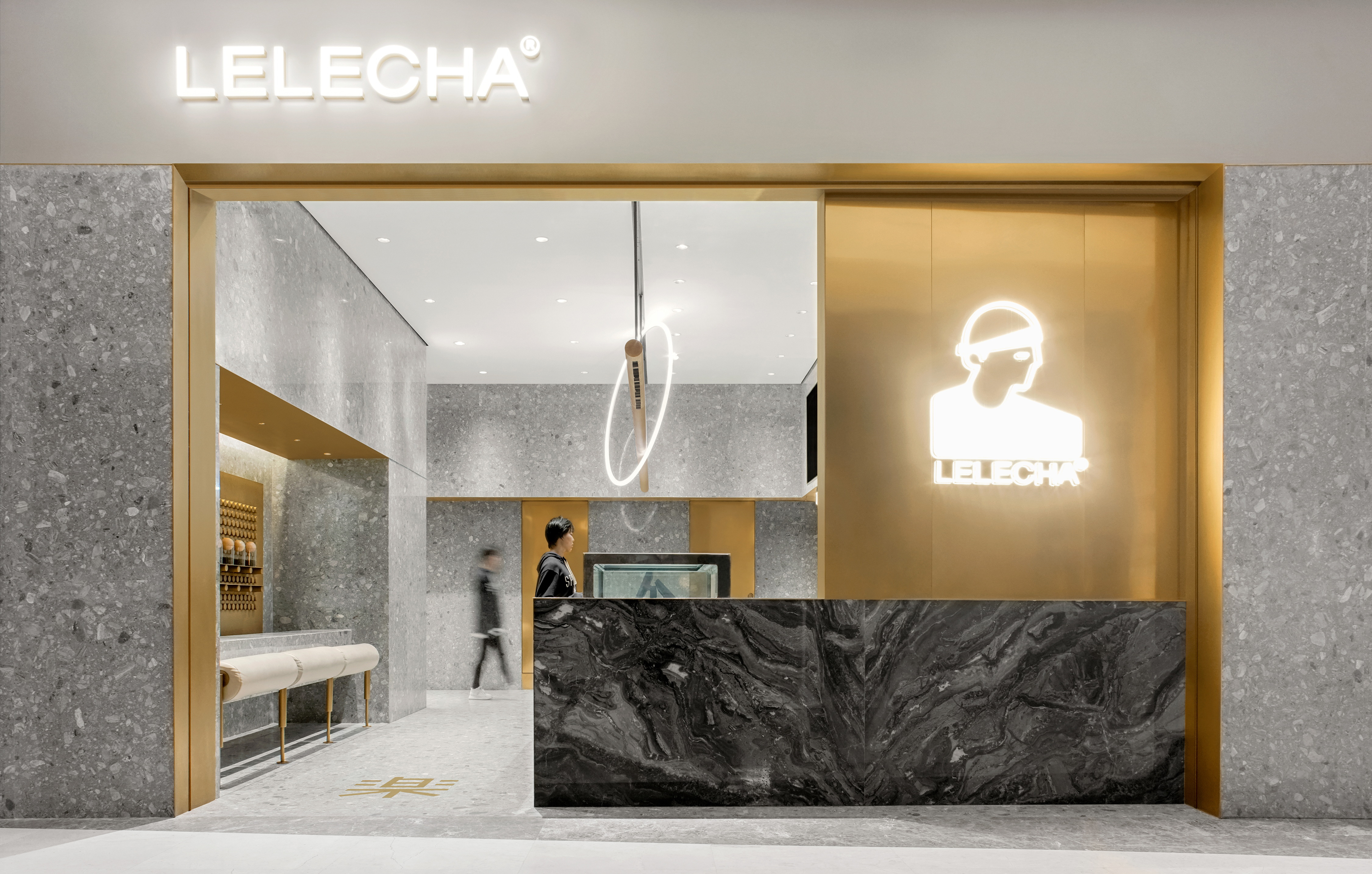 现代简约茶饮空间设计·LELECHA Store丨中国上海丨MOC DESIGN OFFICE-0