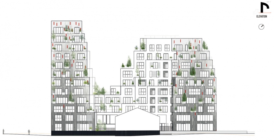 法国雷恩 Ascension Paysagère 住宅综合体 | 绿色河畔的高密度建筑设计-88