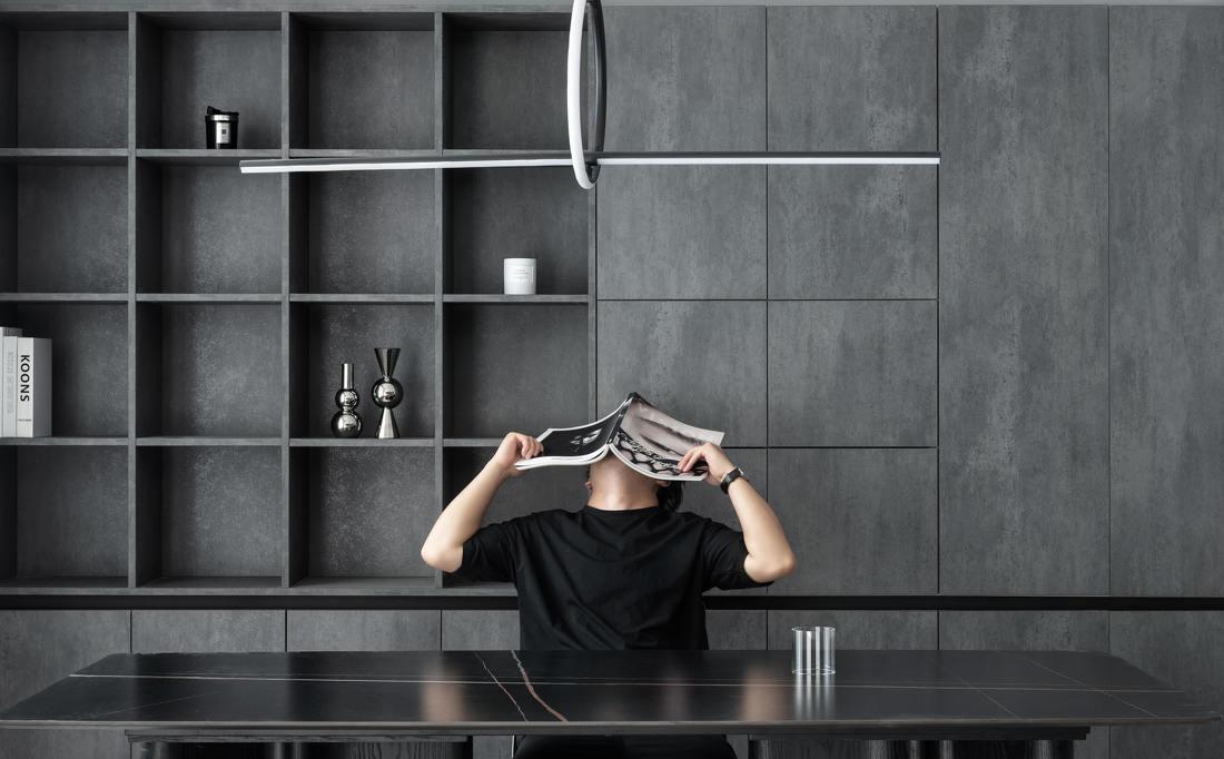 雷刚室内设计师丨平层丨暗曲-16