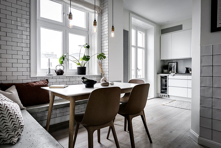 斯德哥尔摩 115 平米公寓 | 暗色调的优雅魅力-19