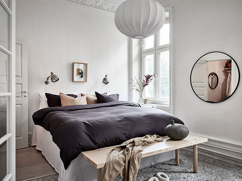 浪漫瑞典小公寓，高挑天花板与温馨阳台的完美结合-19