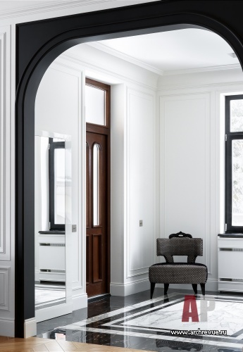 莫斯科郊外带阁楼的三层现代法式古典风格住宅丨俄罗斯莫斯科丨Шалдыбина Светлана（谢尔盖·沙尔迪宾娜）-12