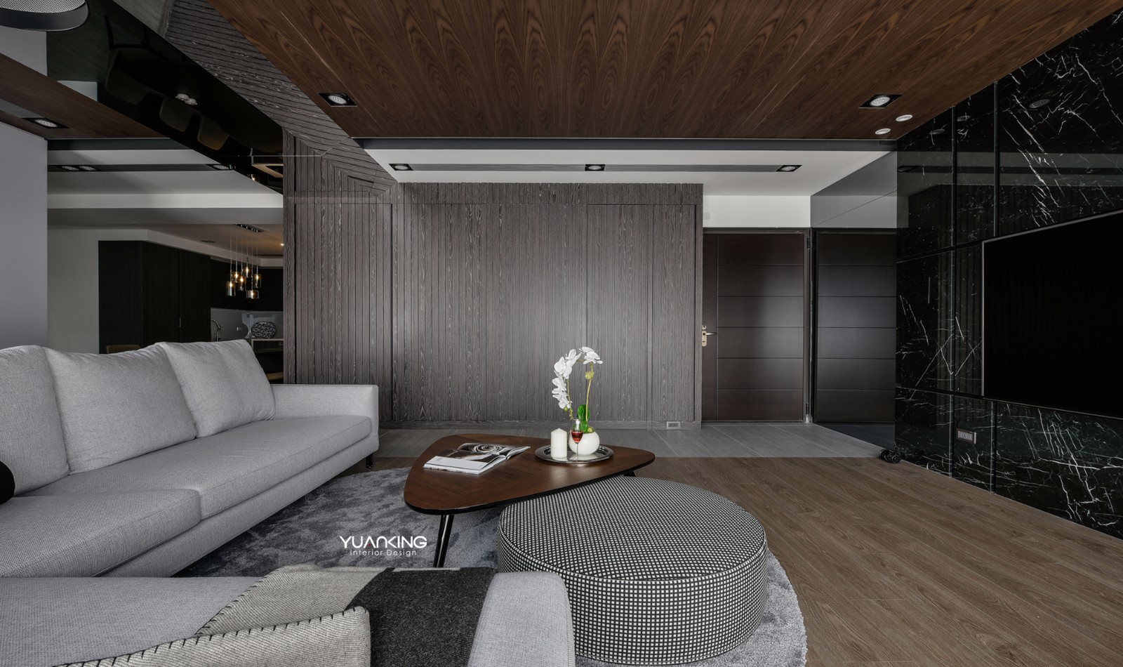 穿透‧轴——灰色系住宅  原境国际设计-4