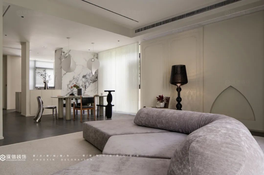 湖山壹号法式混搭别墅设计丨中国重庆丨琢信装饰-22