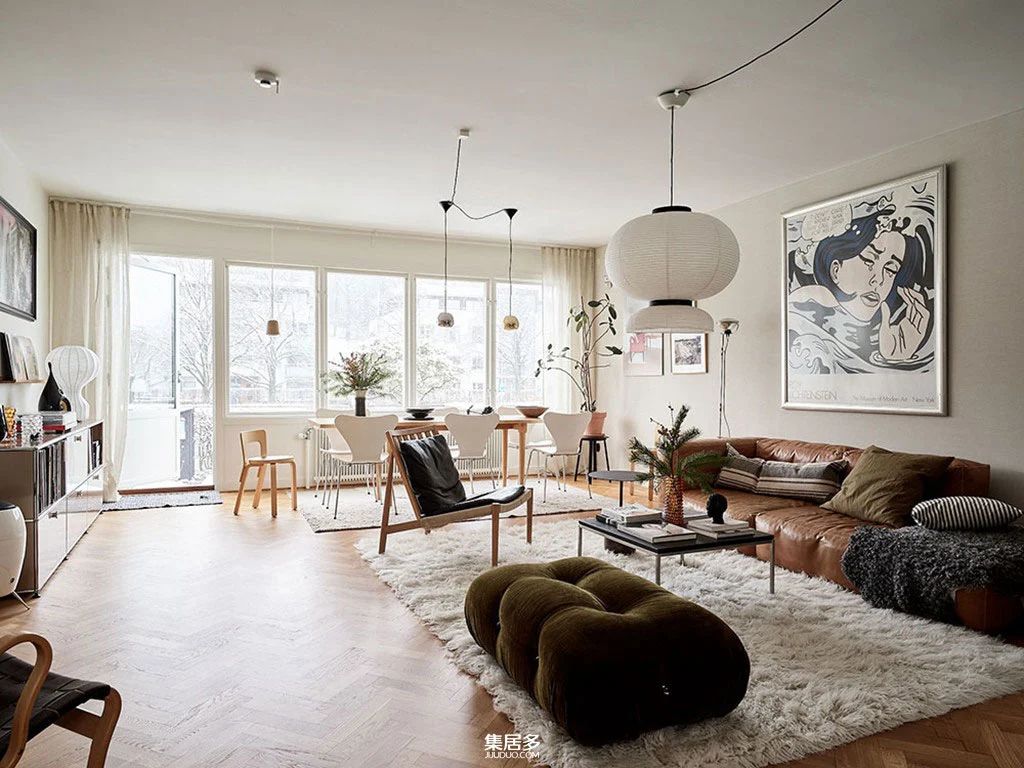 瑞典经典联排别墅内宜人的时尚冬季内饰-8