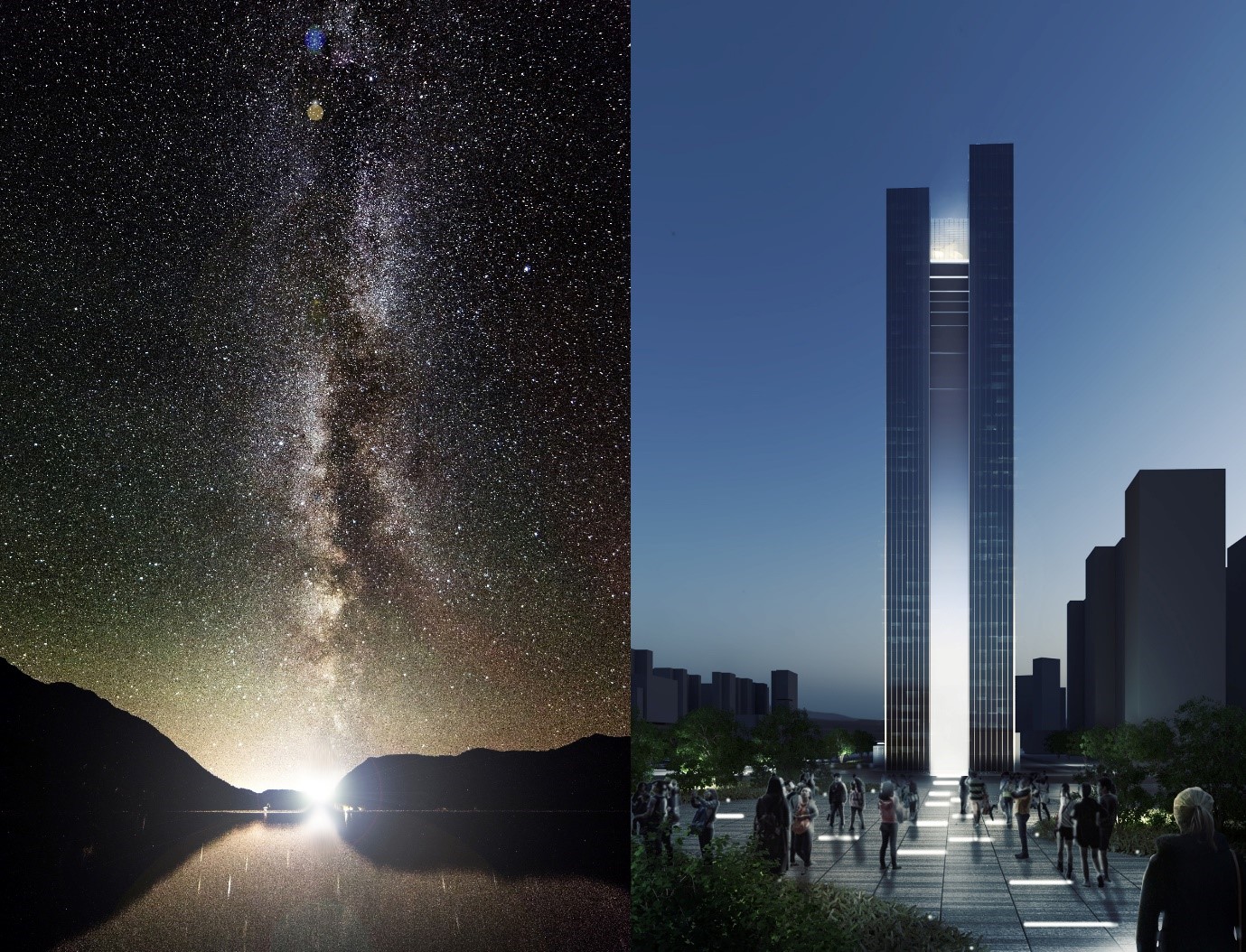 山水光影·四川宜宾高铁站双子塔设计-28