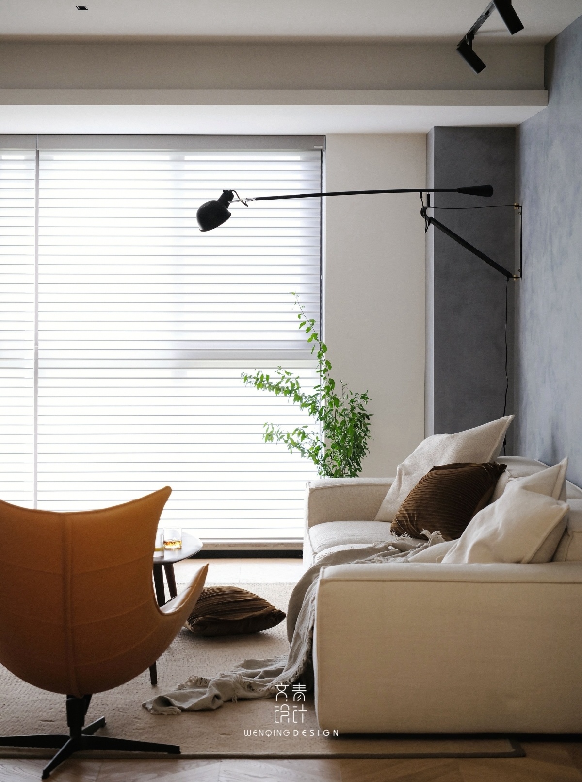 简约本心 | 胡桃木与亚麻的自然空间-17