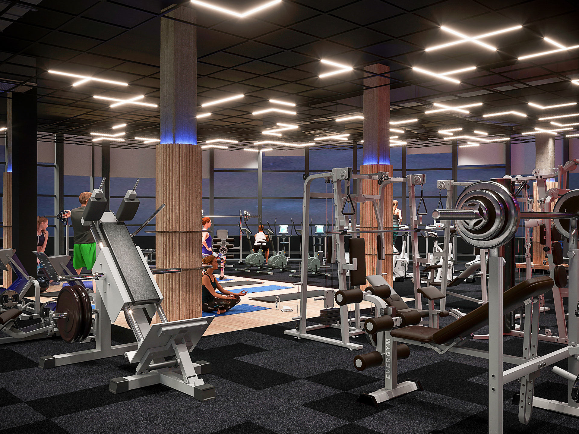 Fit4You 健身中心室内设计丨乌克兰丨Planar Architecture 设计工作室-9