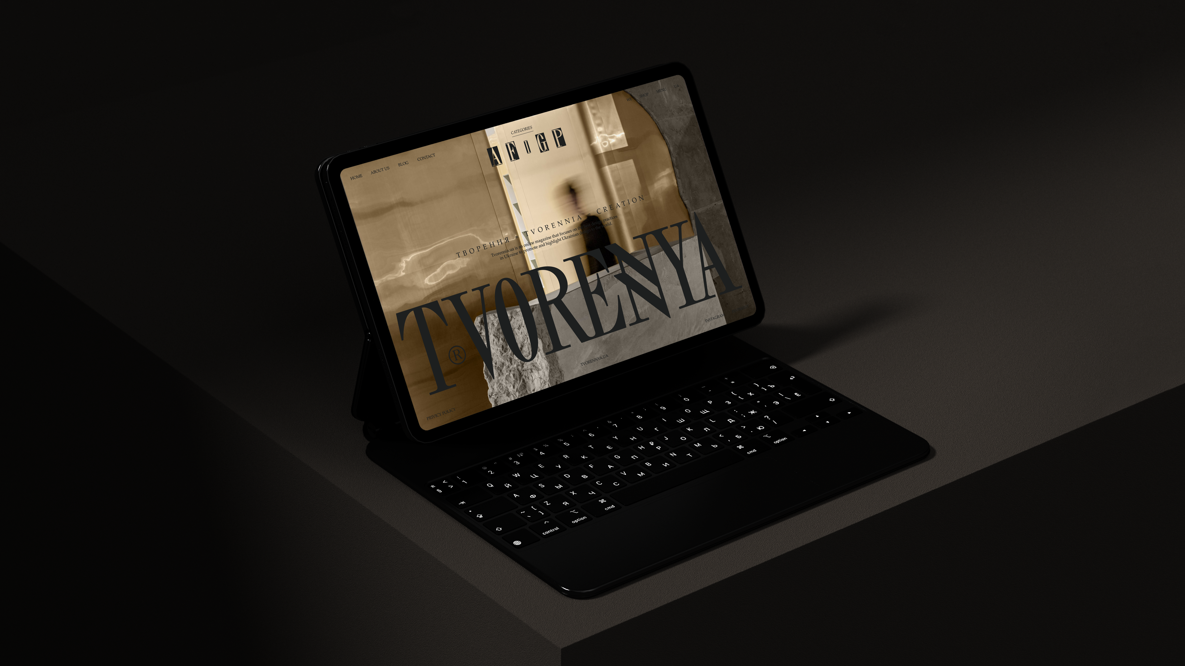 TVORENNYA杂志品牌与网站设计丨Sofia,Khrystyna Davydenko等-0