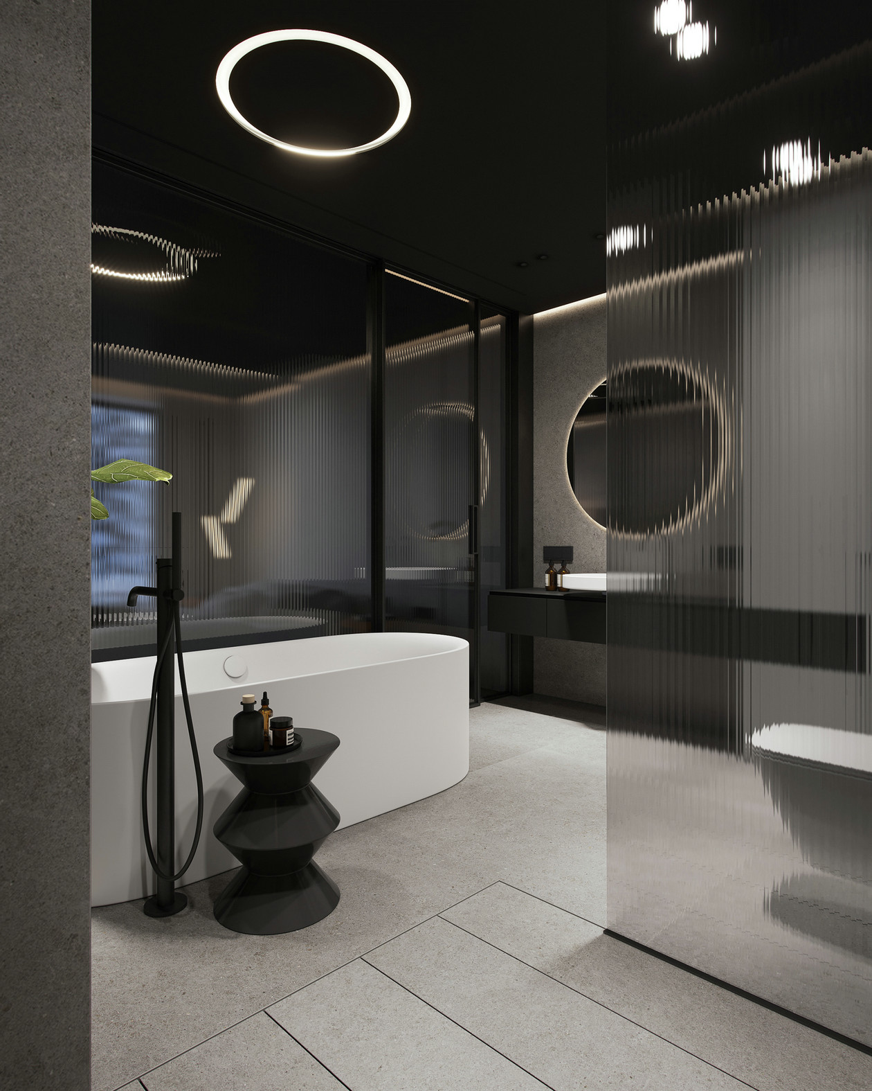 100㎡高级灰色系公寓设计 超高级的质感！-15