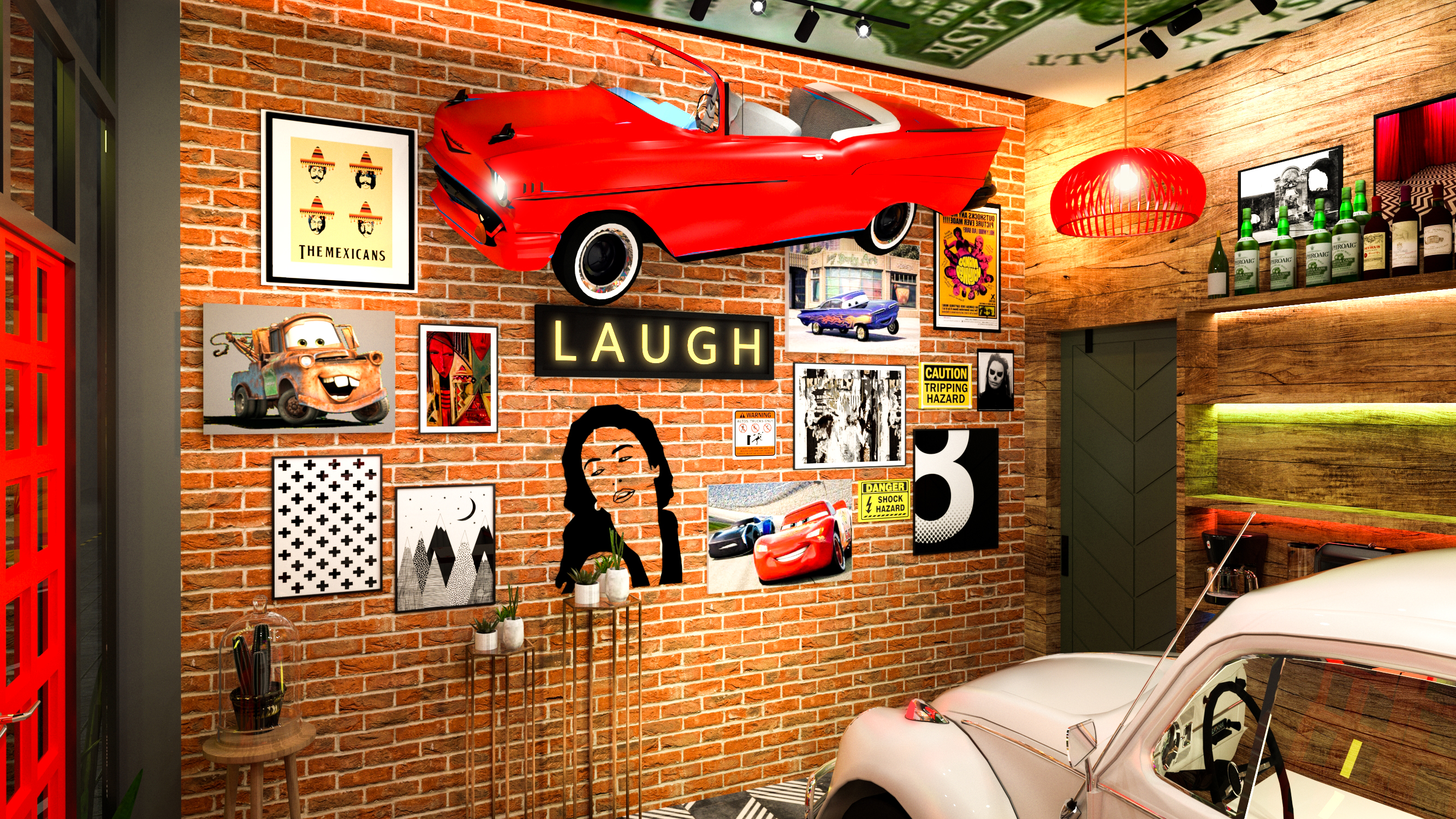 伯格汽车（咖啡馆）渲染项目丨Umair Siddique,Muhammad Saib-6