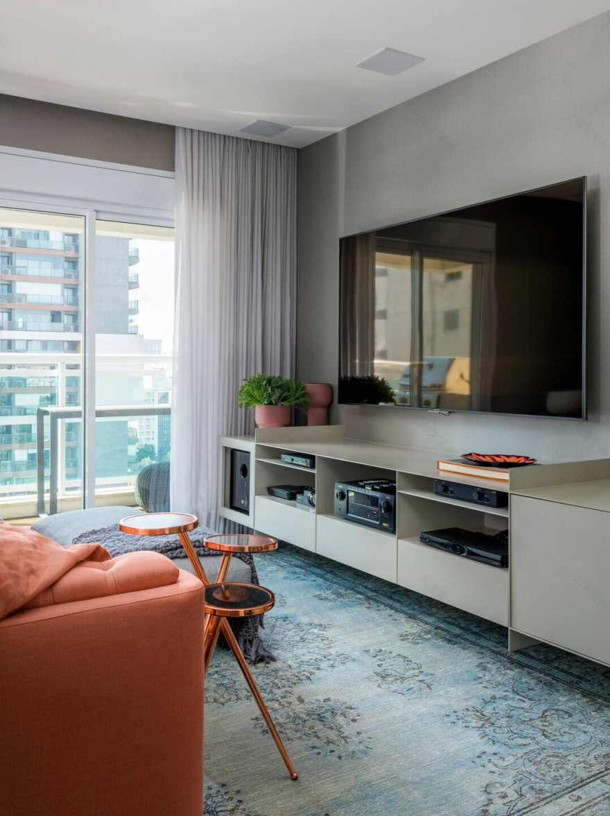 色彩斑斓的巴西公寓丨巴西圣保罗丨Diego Revollo Arquitetura-12