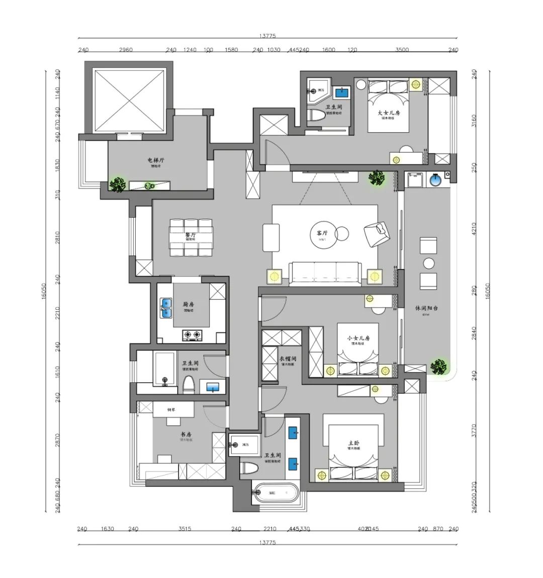 如梦之境 · 探索现代简约大平层之美丨中国苏州丨维斯曼全案设计-14