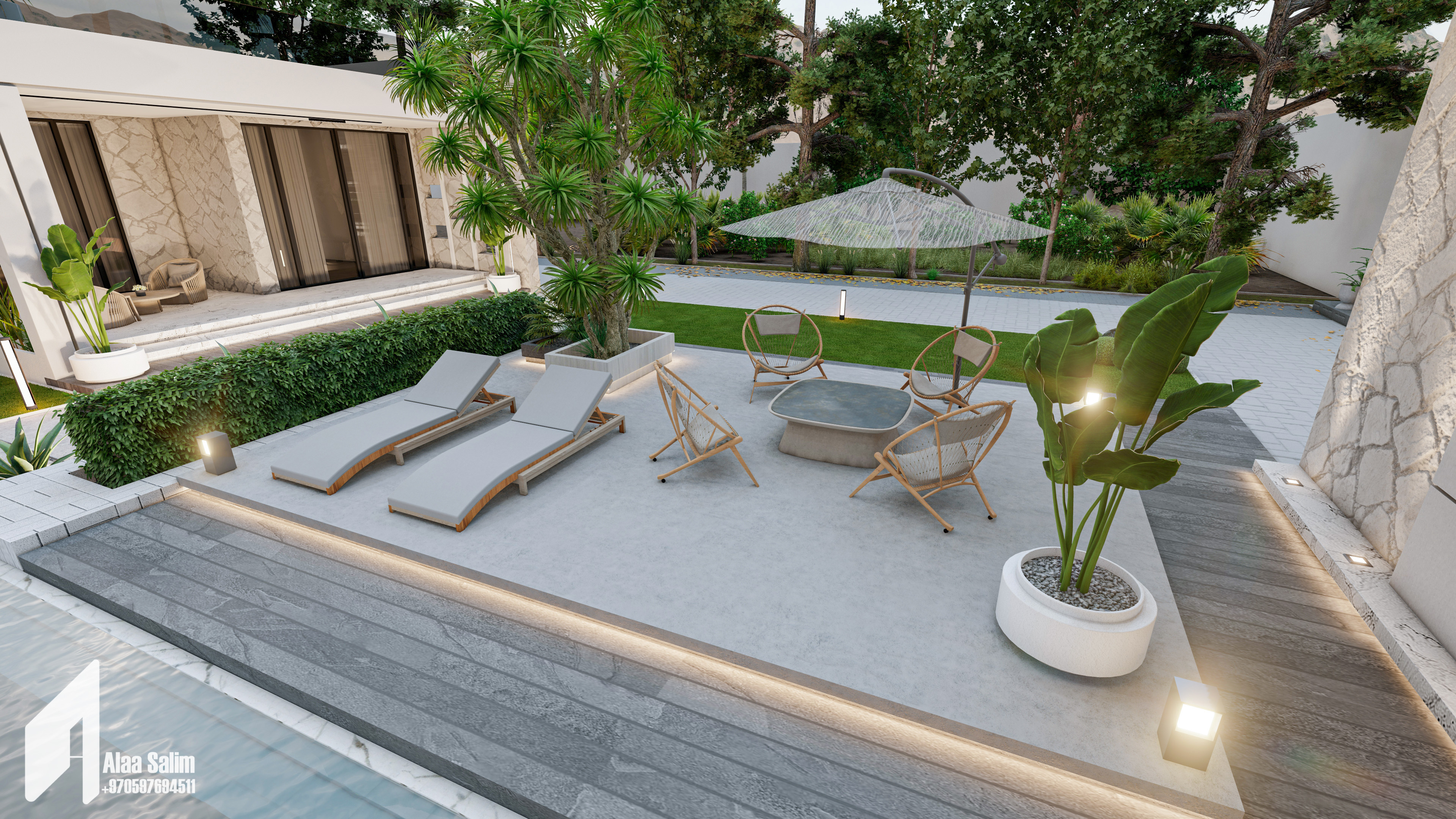 Swimming pool and barbecue-8