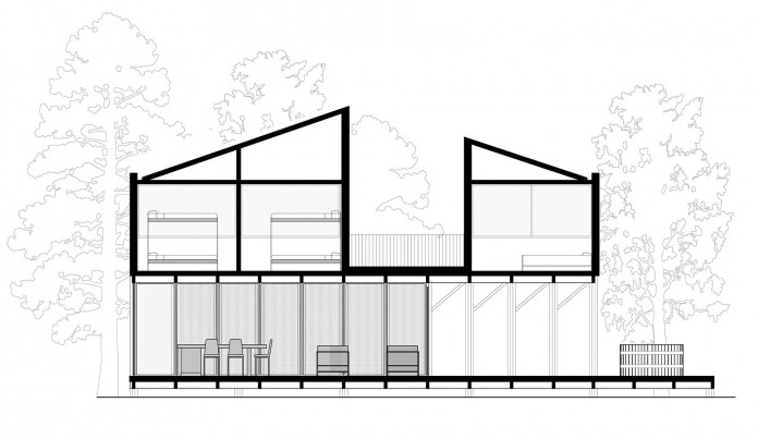 智利 DX Arquitectos 设计的"雾中木屋"-25