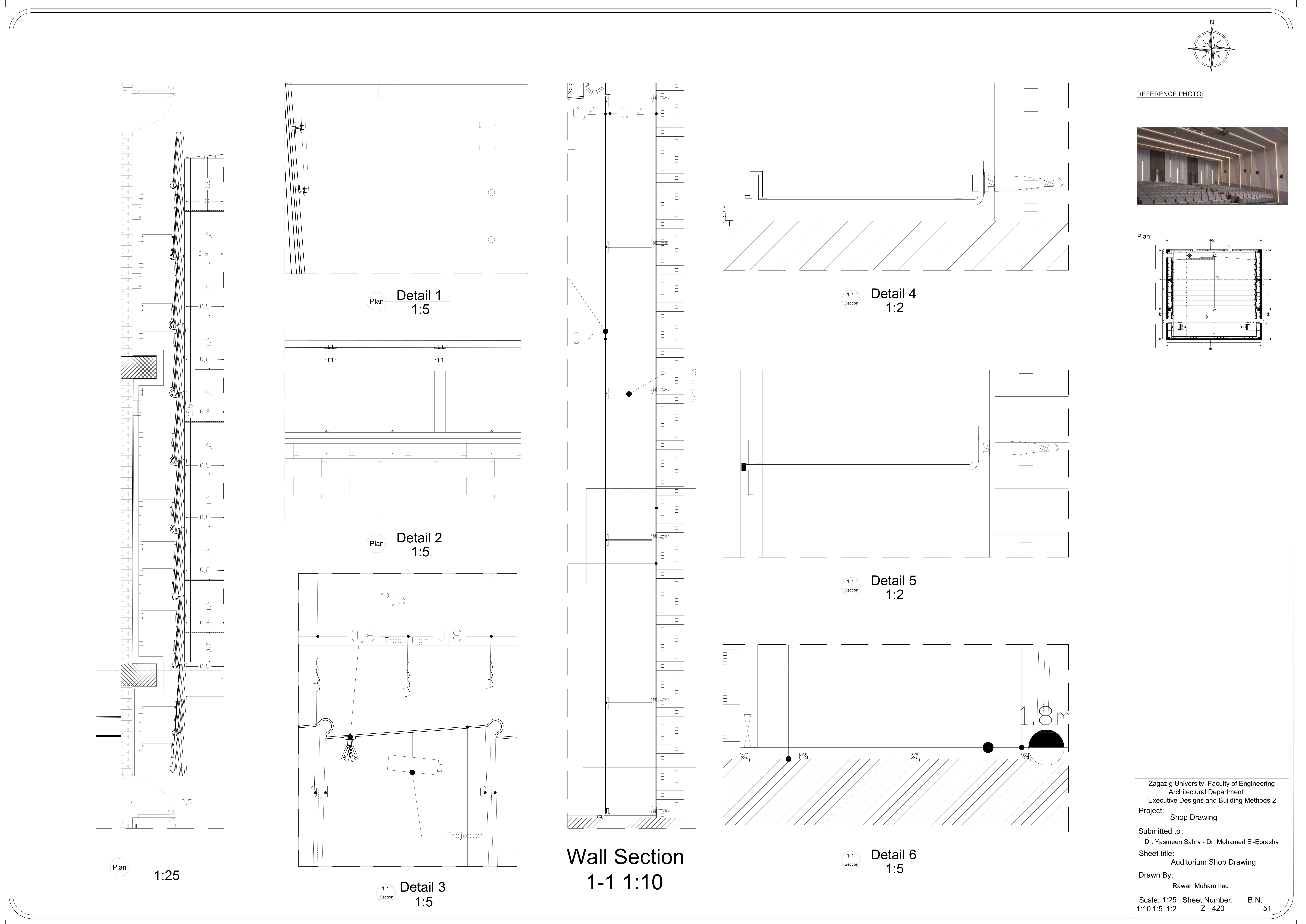 施工图纸工作项目丨Zagazig University 建筑系-29