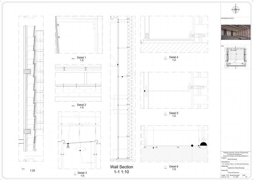 施工图纸工作项目丨Zagazig University 建筑系-29