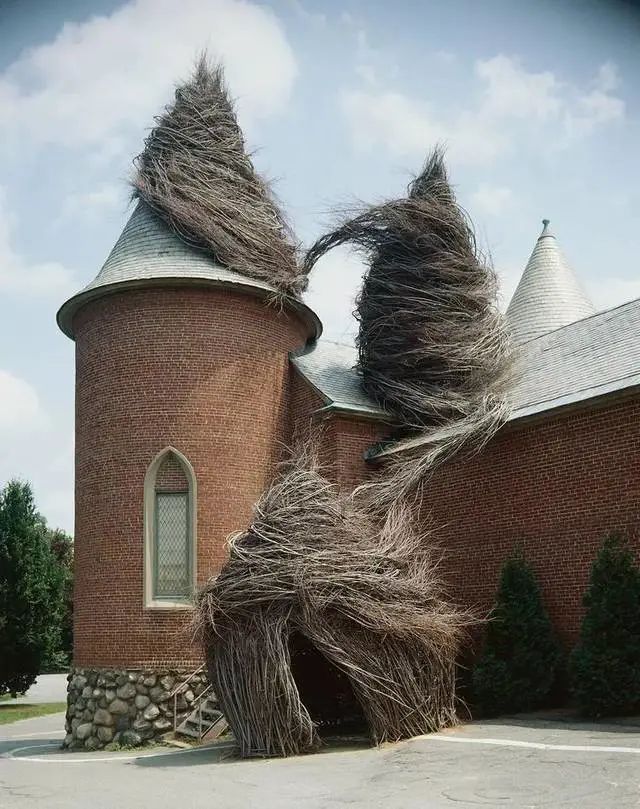 森林幻想家 | Patrick Dougherty 的树枝艺术-29