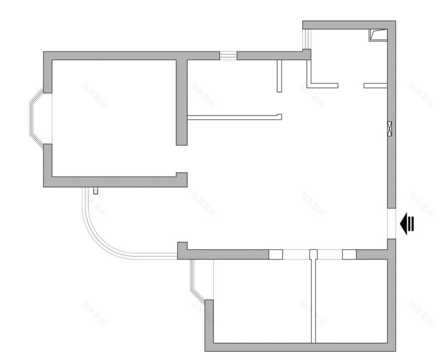 76 平方简约收纳之家丨十安空间设计-2