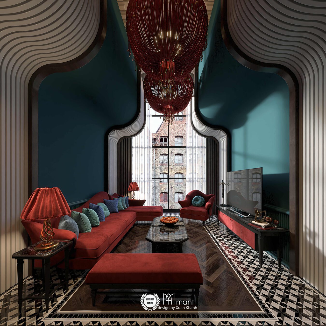 Sketchup客厅室内模型丨Xuan Khanh-6