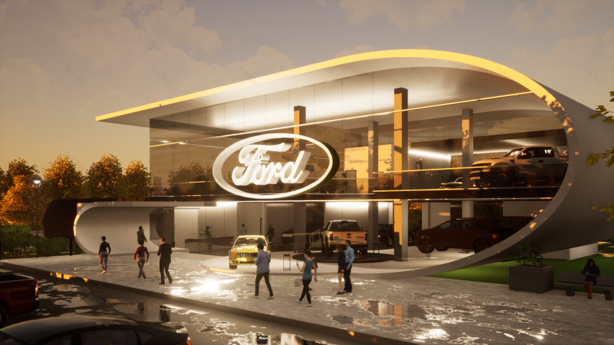 福特汽车展厅概念设计-6