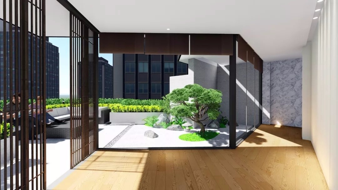 新中式茶舍 | 木质古典水墨空间-5