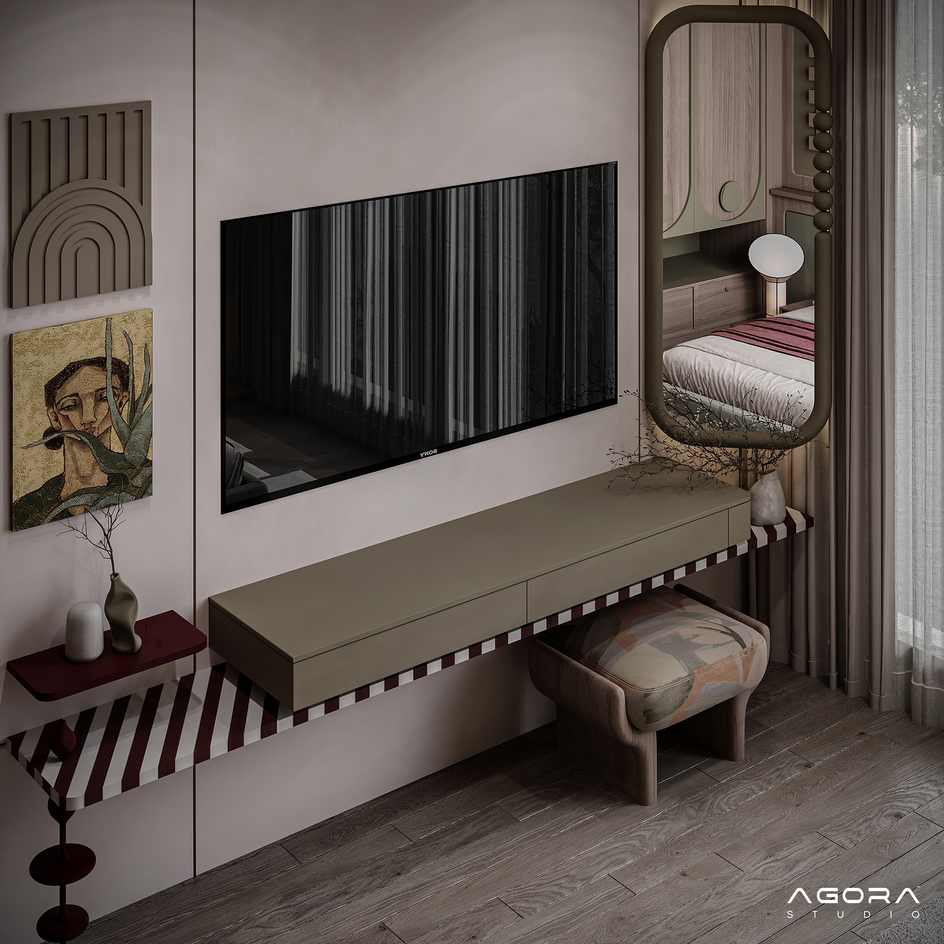 Artistic & Sophisticated 卧室-7