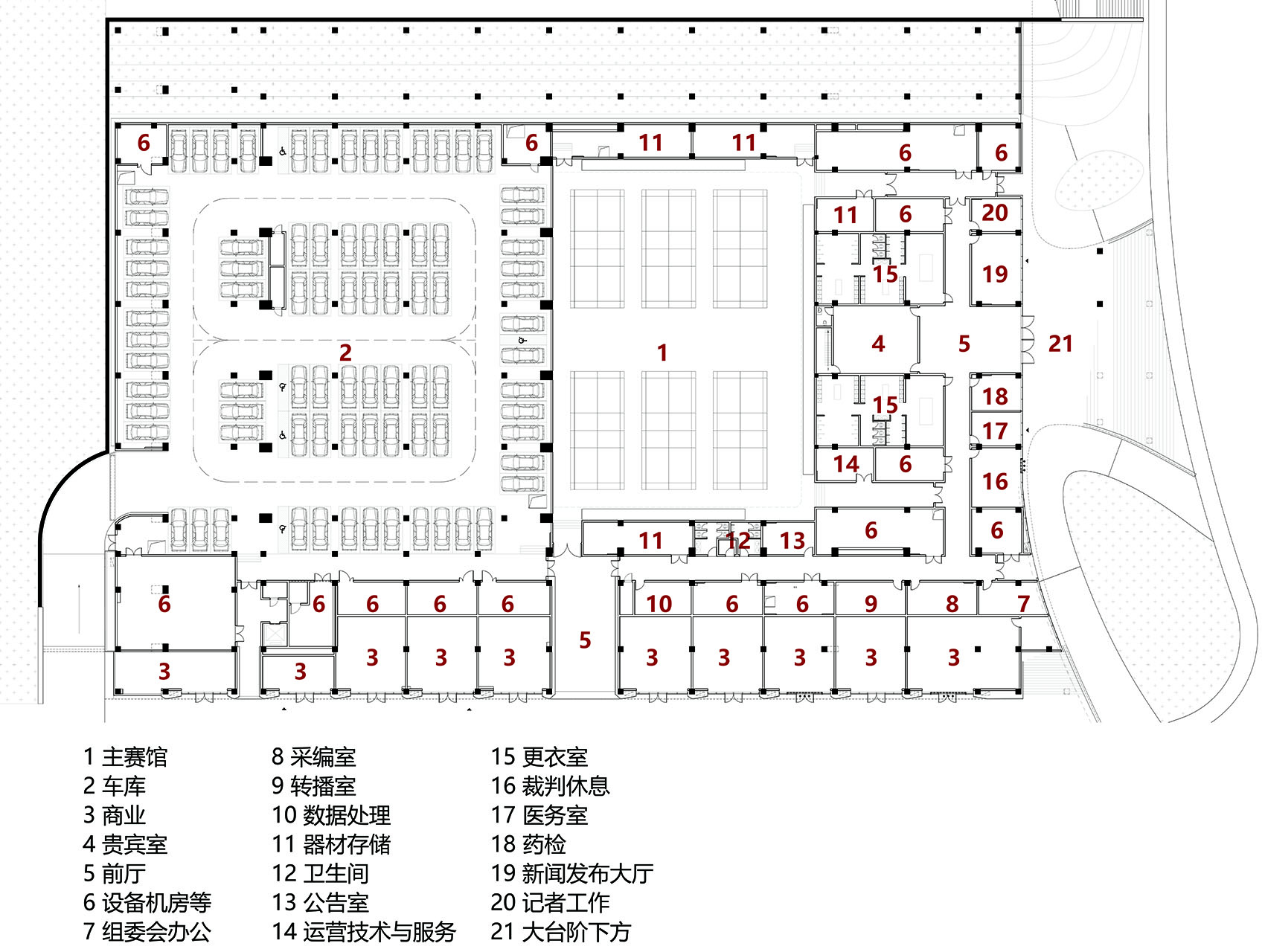 成都外国语学院宜宾校区综合体育馆丨中国宜宾丨同济大学建筑设计研究院（集团）有限公司-95