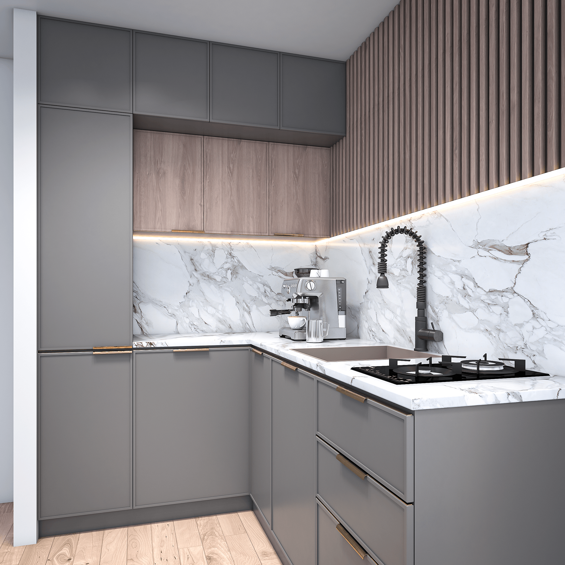 现代小厨房丨约旦安曼丨SARA ALNAIM-6