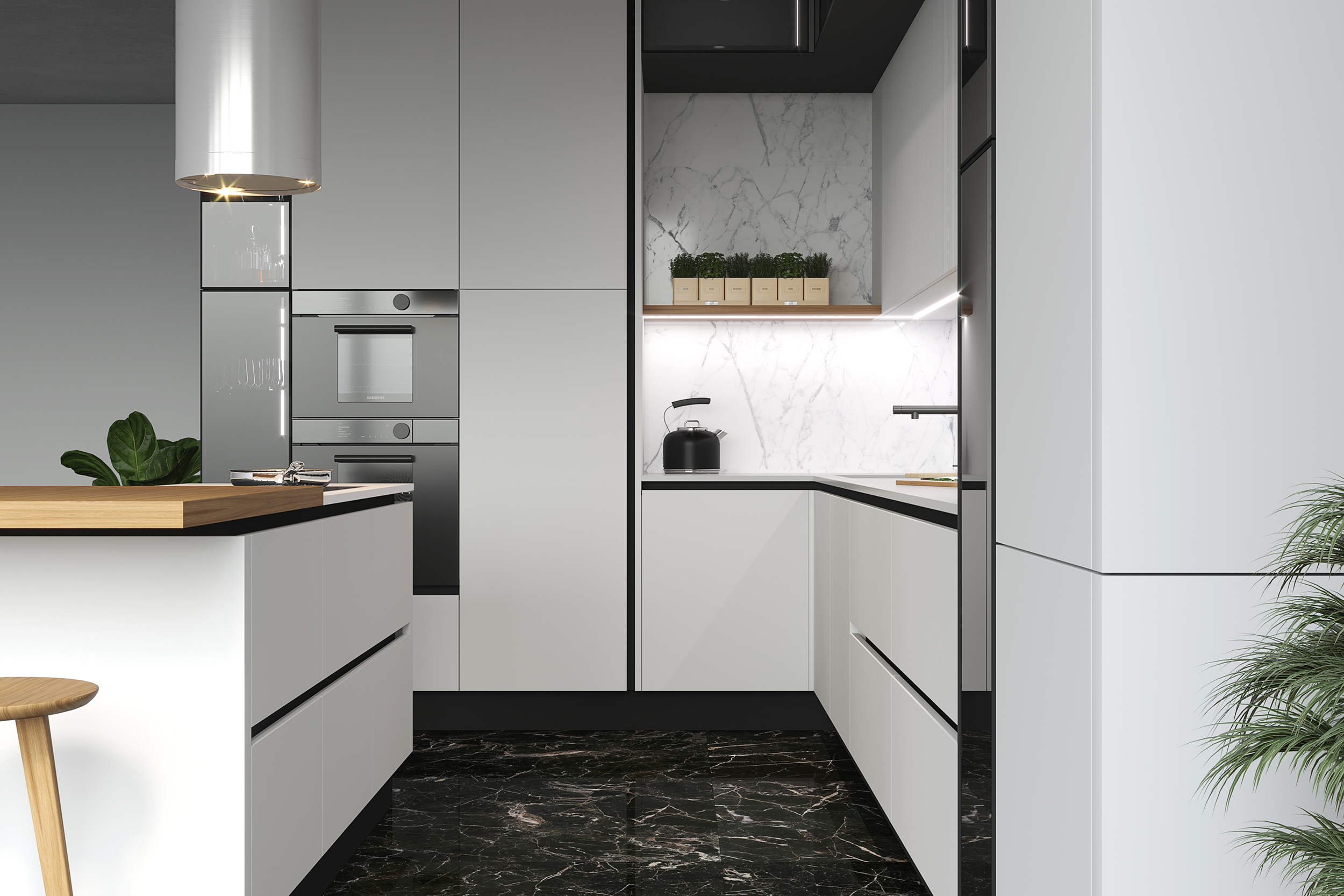 MODO CUBA 厨房模型可视化丨GeosIdeal 工厂-2