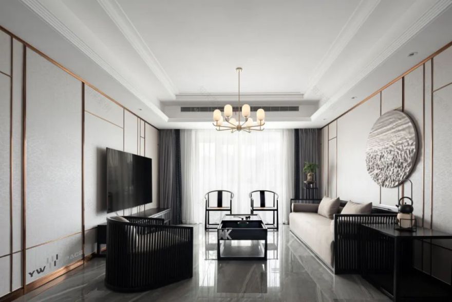 山水嘉庭 · 现代中式风格的精致恬静之家丨又未设计-10