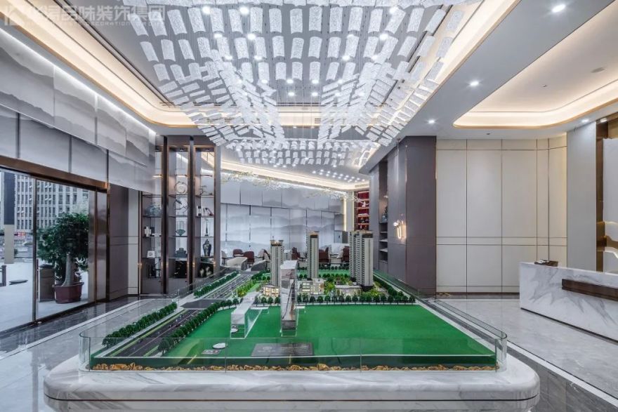 华浔品味装饰打造的新中式售楼部 | 海润棠颂,诗意江南境-35