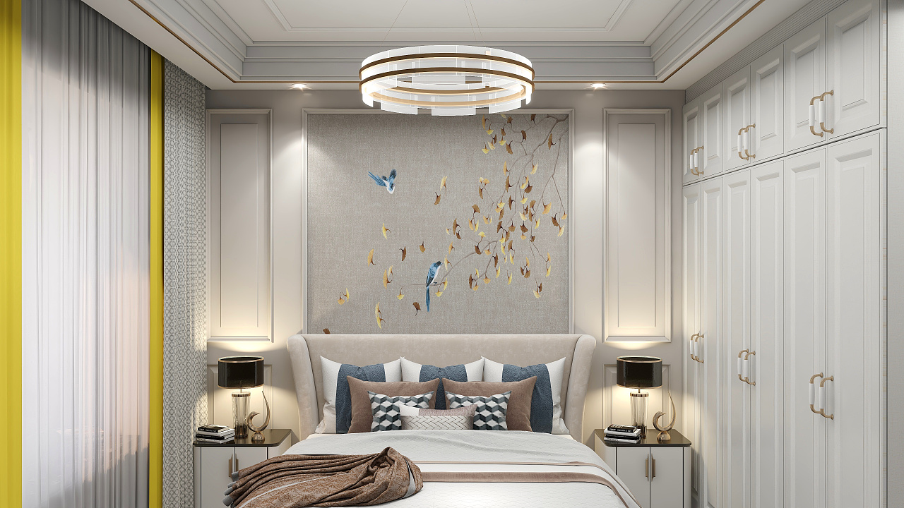 法式轻奢平层设计-14