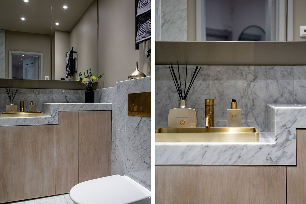 瑞典现代古典公寓的巧妙融合-22