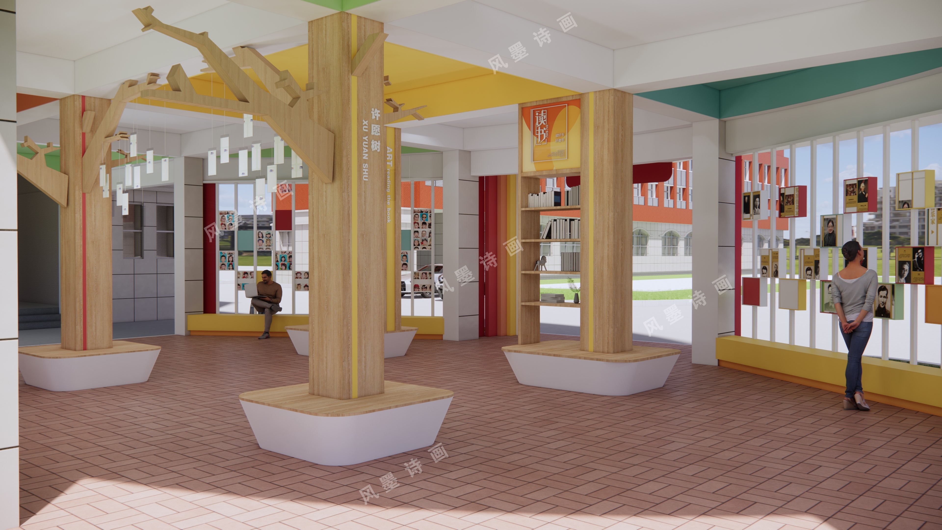 某学校长廊设计-39