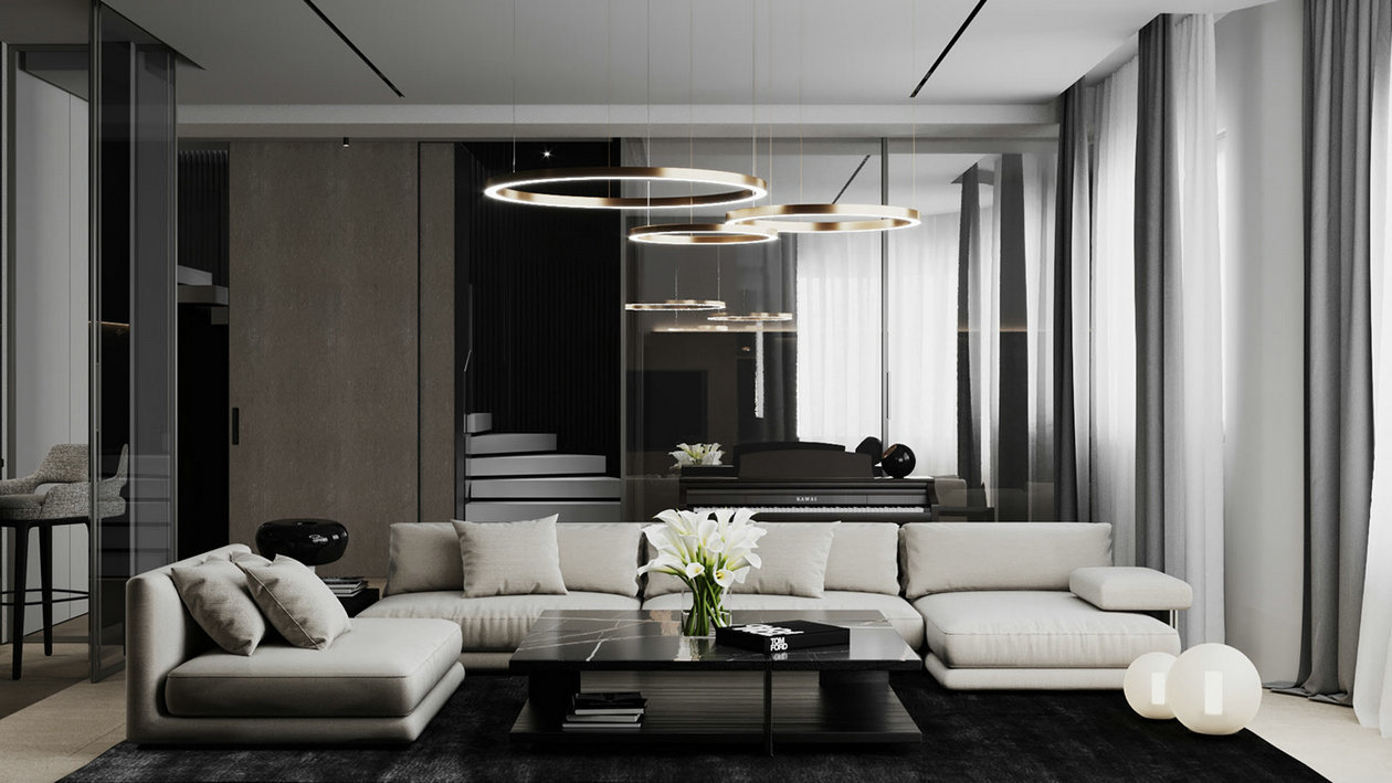 深色系公寓设计-1