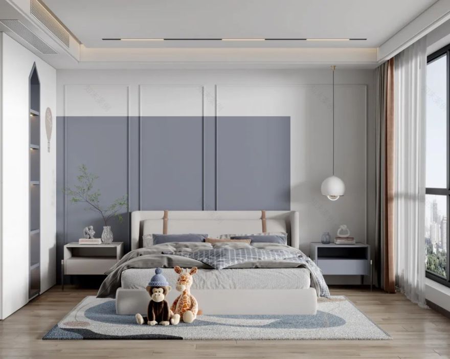 卧室床头背景墙设计灵感大全,美翻你的家!-30