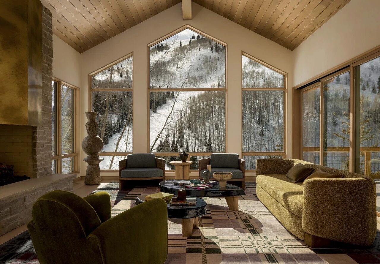 SVK Interior Design高山上的宁静雪屋丨旧金山室内设计师Senalee Kapelevich-11