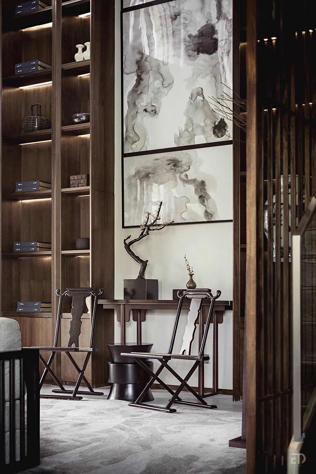 建业比华利庄园别墅样板房设计丨中国新乡丨戴勇设计研究室-17