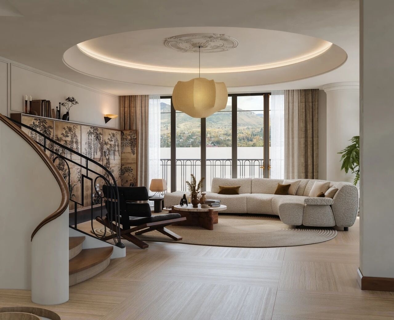 重庆紫檀庄园1300m²曲境别墅丨中国重庆丨美及空间设计-35